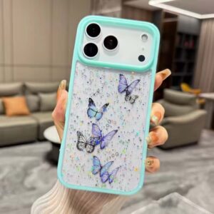 Iphone 17 Pro Glitter Butterfly Case