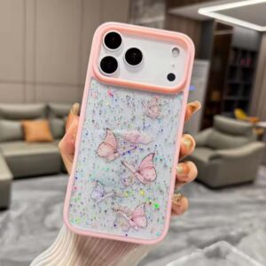 Iphone 17 Pro Max Glitter Butterfly Case